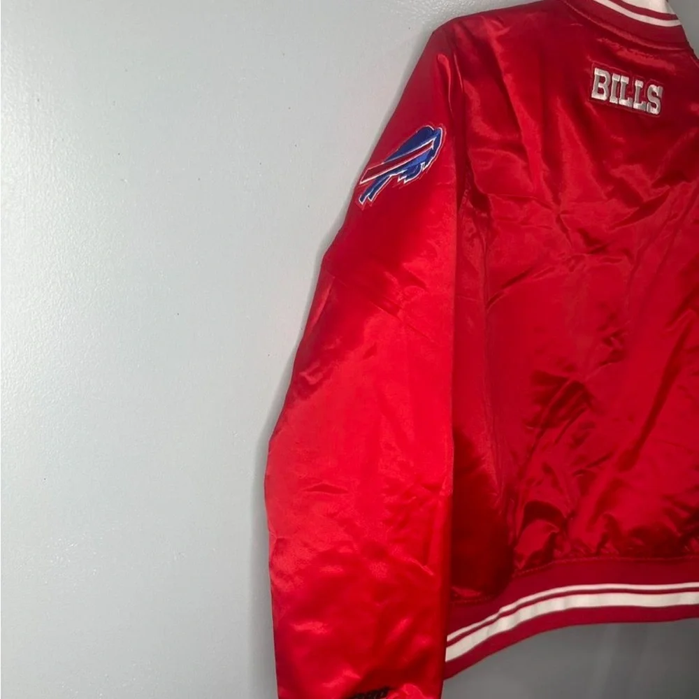 Buffalo Bills Women's Red Bomber Jacket - Picture 5 of 9